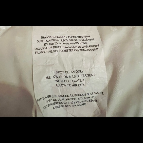 Serta pedic pillow standard/queen size white - Picture 3 of 3